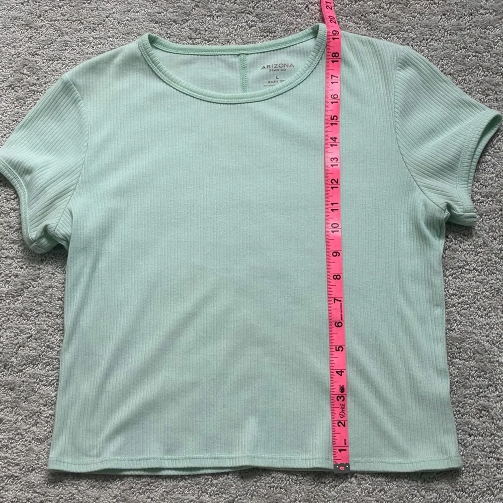 GUC Arizona Jean Company Mint Green Baby T-Shirt Crew Neck Short Sleeve - Picture 4 of 4